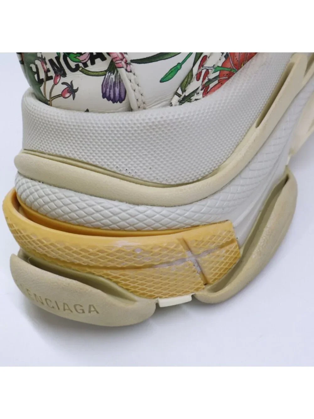 Gucci Balenciaga x Triple S Floral Print Sneakers